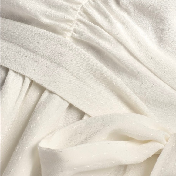 Lulus Playful Moments Ivory Ruched Off-the-Shoulder Romper - Picture 3 of 3